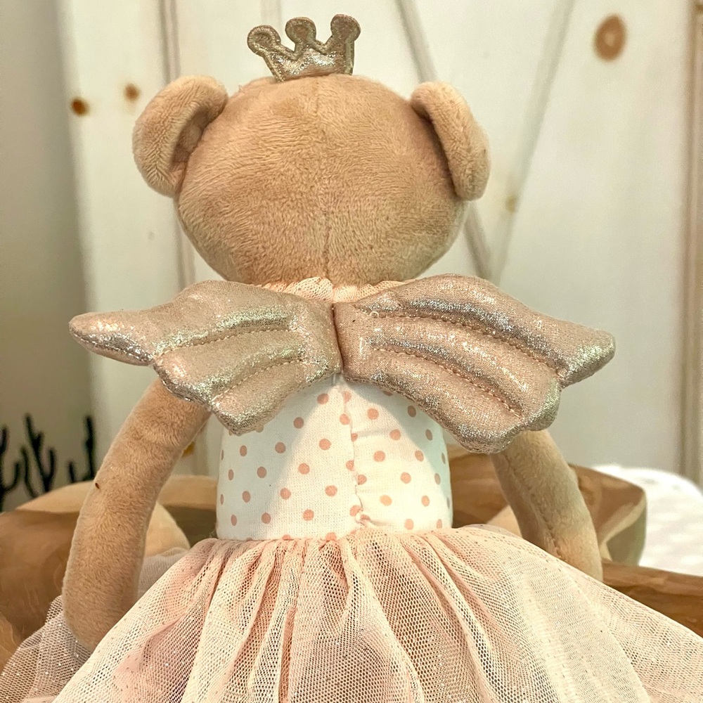 14" Ballerina, Tooth Fairy Teddy Bear Doll
Plush Toy - Pink and Tan - Picture 2 of 7